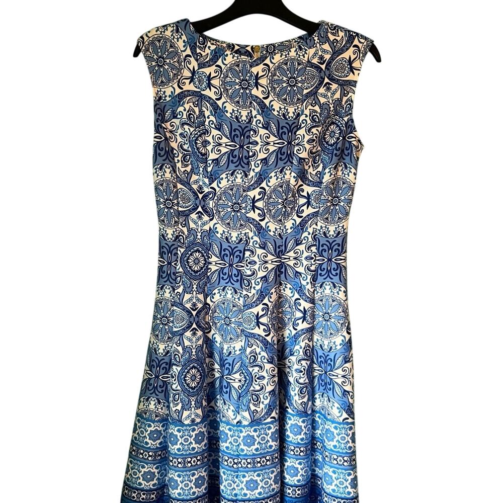 Adorable sleeveless blue dress size 6 so sweet womens